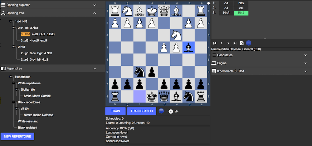 Chess Position Trainer - Tutorial 02: Creating a repertoire and adding  openings and moves 